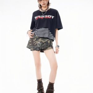 Navy Oversized Street Tee