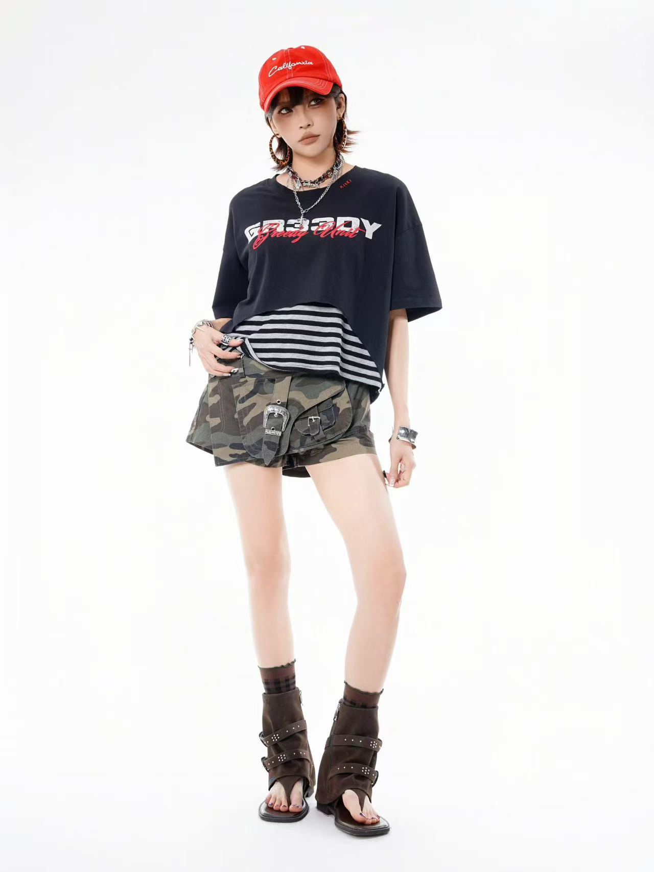 Navy Oversized Street Tee